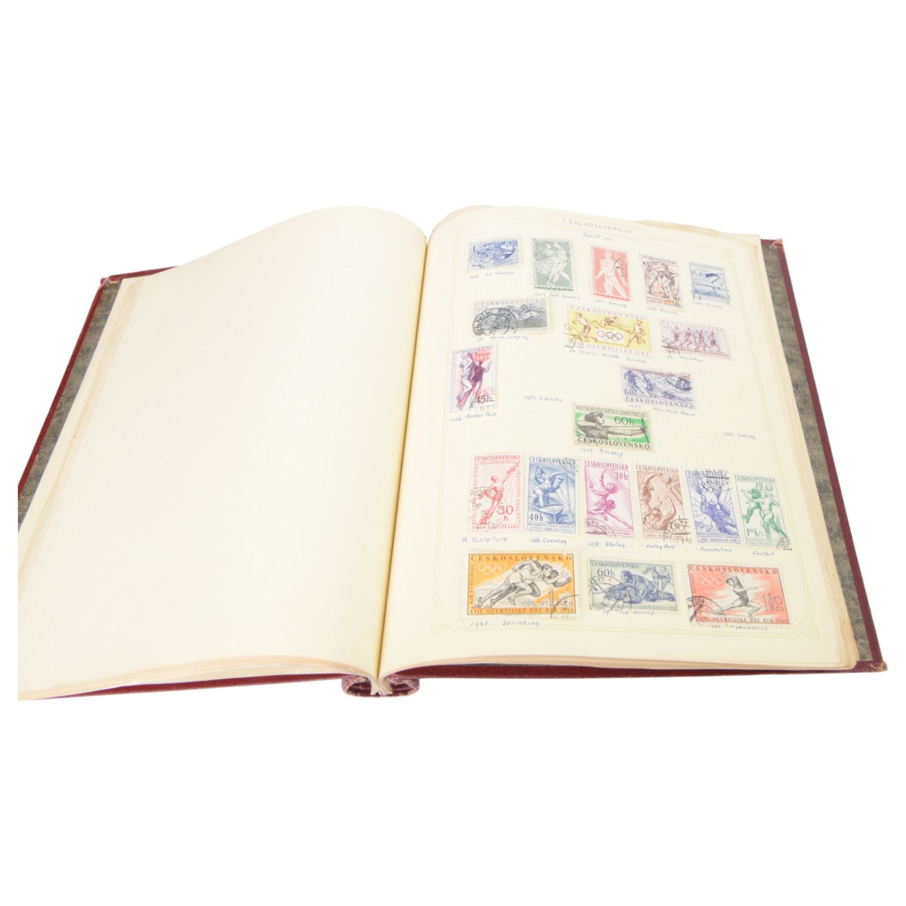 Great British and World stamps and postal history, including India, Gold Coast, Jamaica, Botswana, Malaya, Channel Islands, Brazil, Sweden, Czechoslovakia, Cyprus, Canada, etc, in various albums