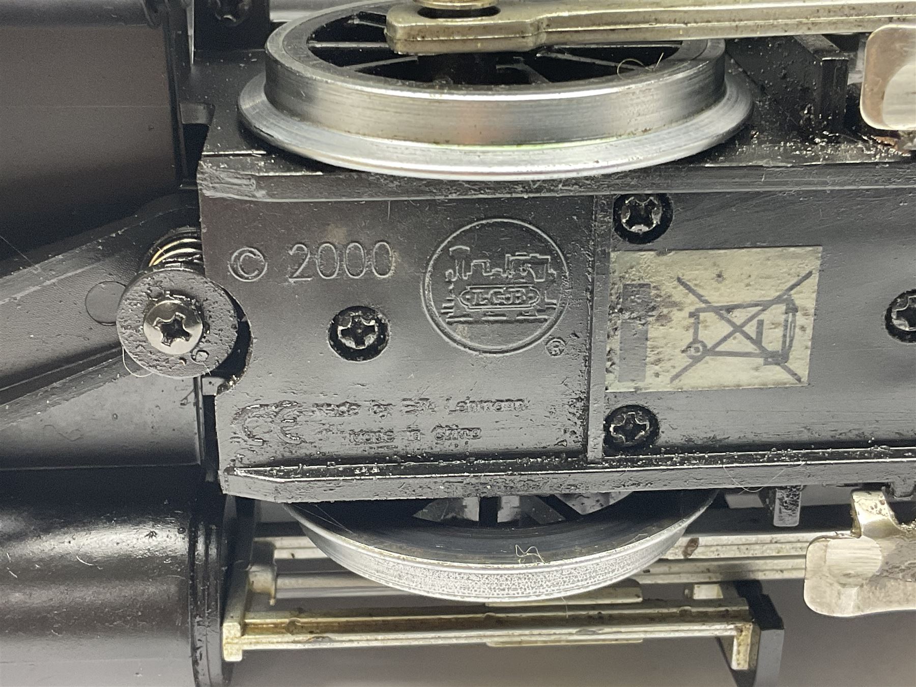 LGB (Lehmann Gross Bahn) G scale, gauge 1 2-4-0 steam locomotive, No 20231, in Santa Fe black livery, numbered 1217, unboxed