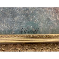 Nicholas Verrall RBA ROI (British 1945-) after Edgar Degas (French 1834-1917): 'The Star' - Rosita Mauri on Stage, oil on panel signed 53cm x 39cm