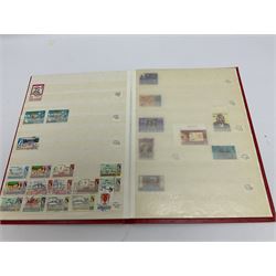 World stamps in nine stockbooks including Bahamas, Nyasaland including King George VI 1938 values to one shilling, Belgium including earlier imperfs, Netherlands, Denmark, Norway from 1860s etc, both used and mint stamps stamps seen 