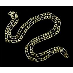 14ct gold Figaro link chain necklace