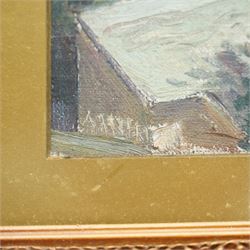 Cornish School (20th century): Mousehole Harbour - Cornwall, oil on board signed 25cm x 35cm