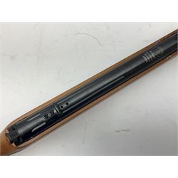 Hatsan .22 break-action air rifle retailed by Edgar brothers with 46cm barrel including fully integrated sound moderator, No.092031501; L113cm overall; in gun sleeve; together with Hawke Vantage 2-7x32 telescopic sight, Bressler Condor 24-72x100 spotting scope with carrying case and Velbon EF-61 tripod; all boxed (4)