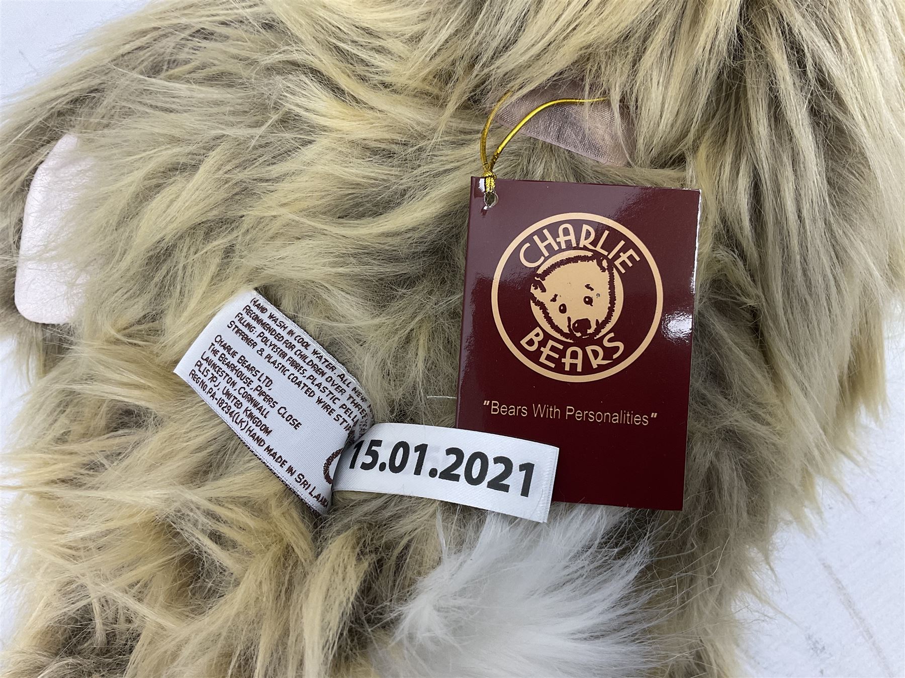 Charlie Bears - 'Gum Drop' CB2052360; 'Lettice' CB2060140; and 'Hop' CB185179B; all with labels (3)