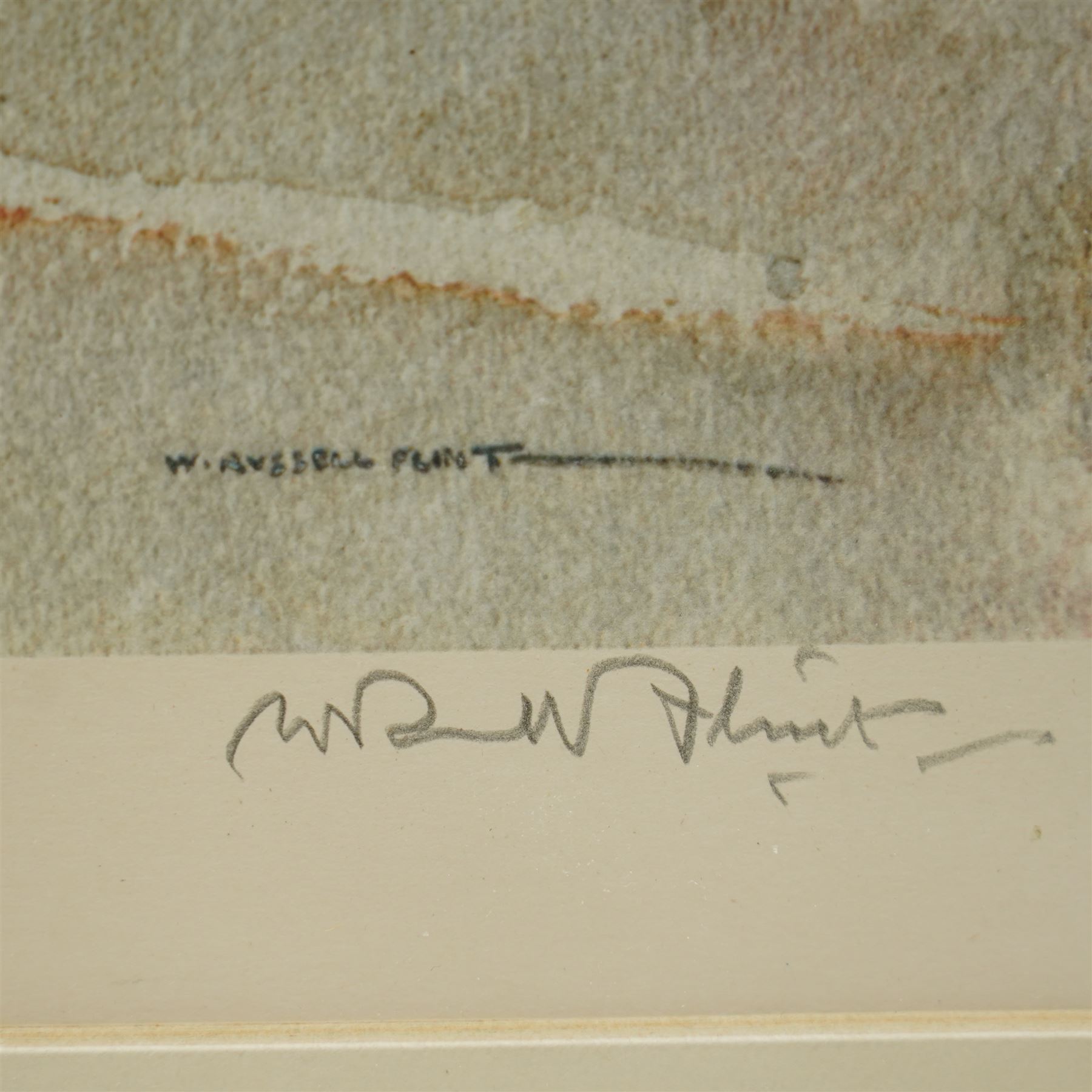 Sir William Russell Flint RA ROI (Scottish 1880-1969): 'La Voulte sur Rhone', colour print signed in pencil with blindstamp pub. 1969, 48cm x 63cm