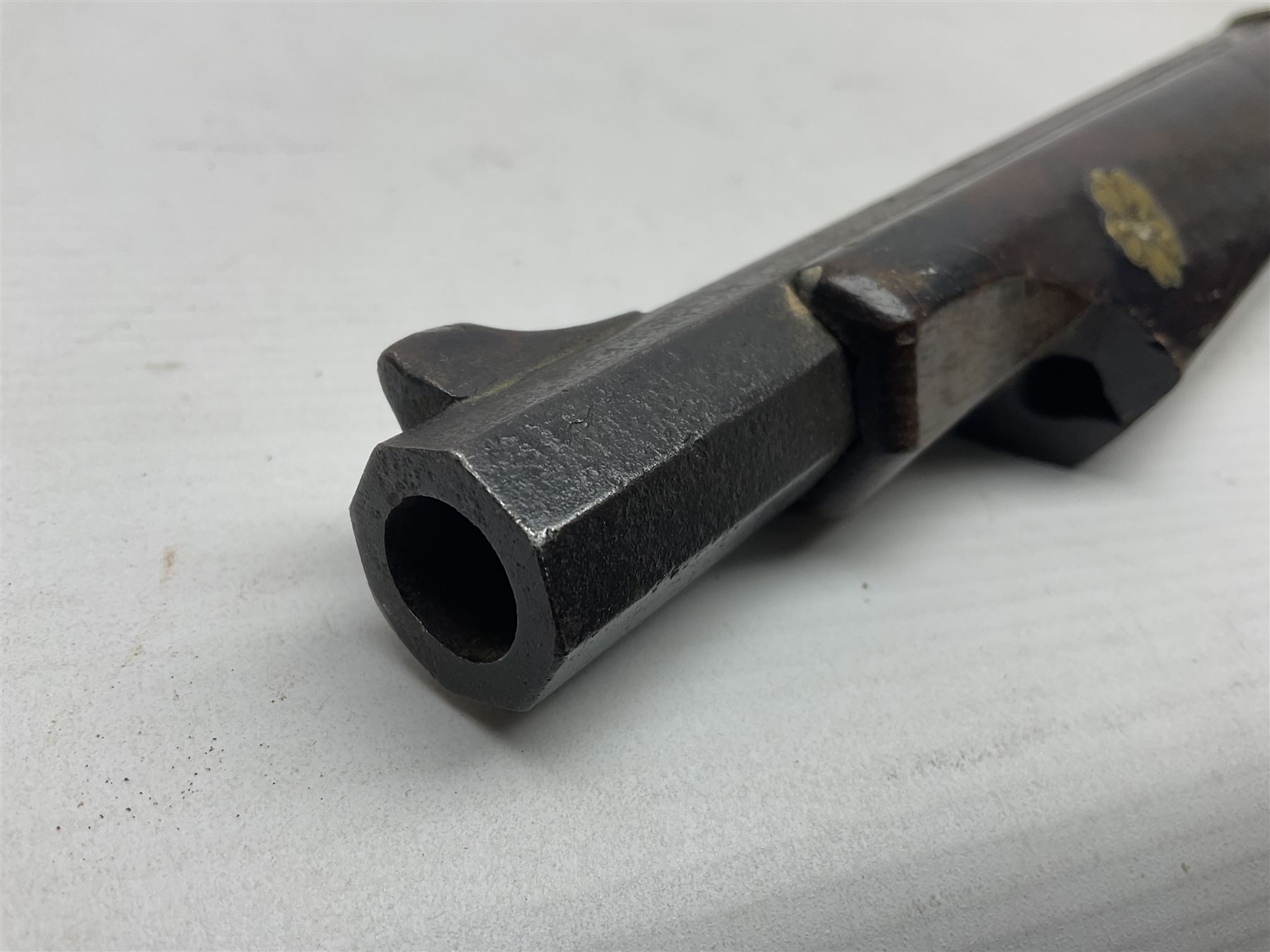 Japanese matchlock musket approximately .45 cal., Edo period (1603-1868), the 66cm(26