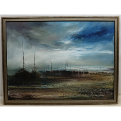  Ronald Pawson (British c.1917-1977): 'Clearing Mist', oil on board signed, titled and signed with remains of exhibition label verso 55cm x 75cm  
