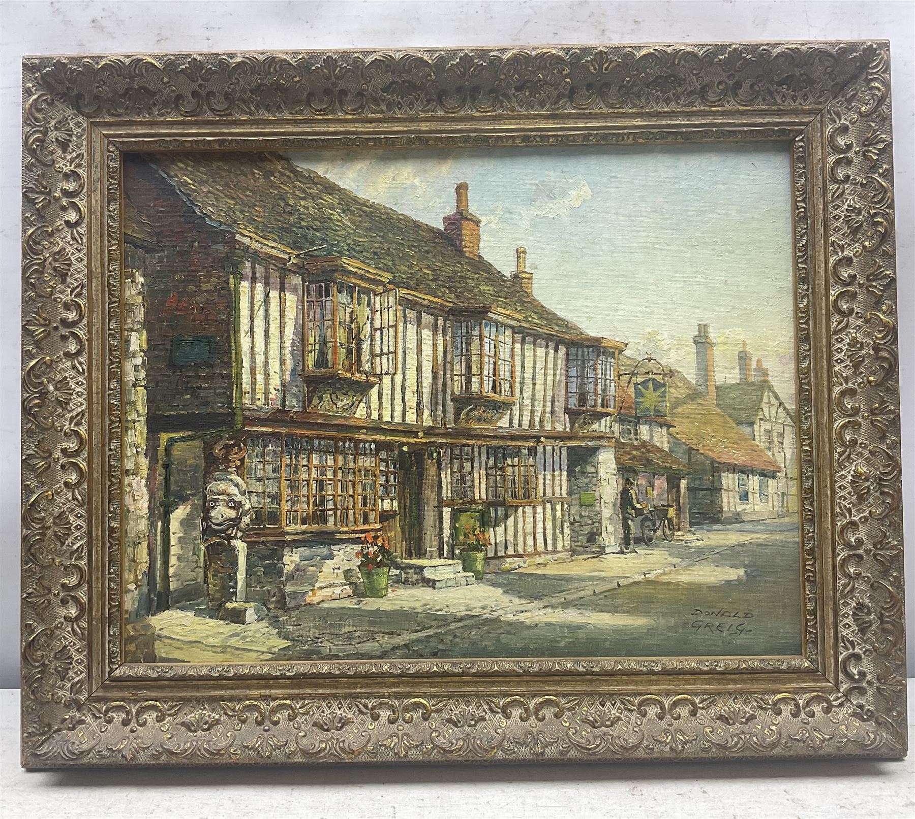 Donald Greig (British 1916-2009): 'Wingham - Kent' and 'Old Sussex', pair oils on board signed, titled verso 28cm x 36cm (2)