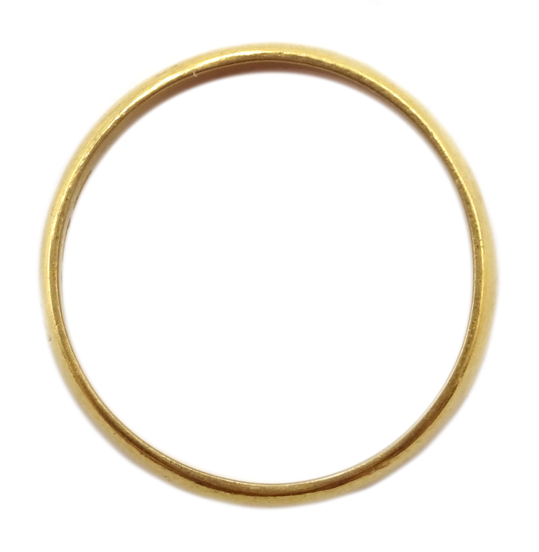 22ct gold band, Birmingham 1914 - Jewellery, Watches & Silver