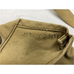 WW2 US gas mask bag cover, marked Training Gas Mask M1A1, probably D-Day/Normandy period 1944
