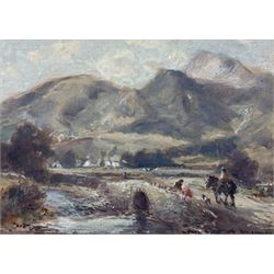 William Manners (British 1860-1930): Traveller on a Mountain Path, watercolour signed 12.5...
