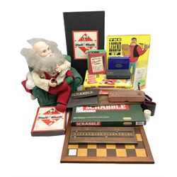 Mechanical Father Christmas figure, Lion Annual, Dandy, various games etc