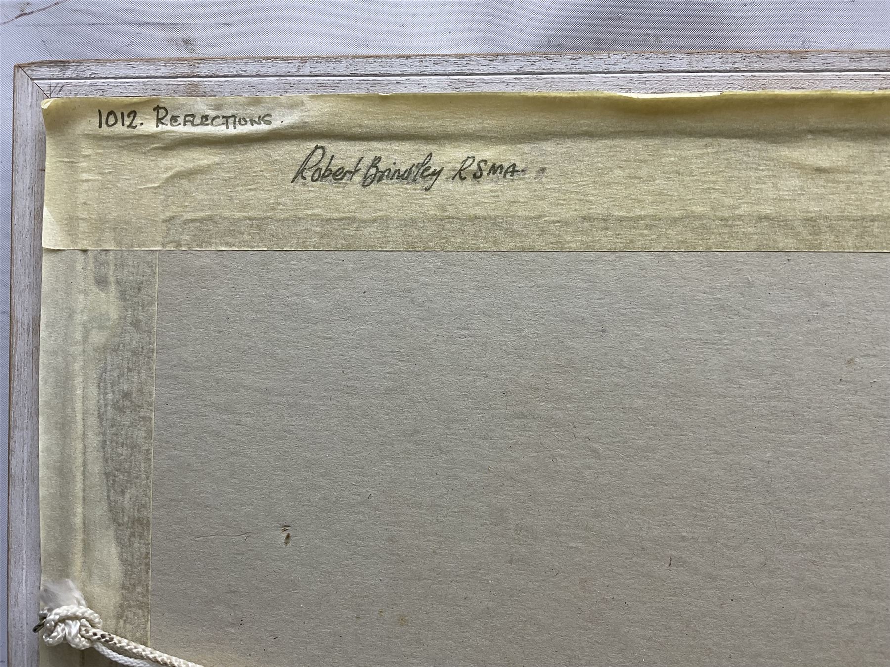 Robert Brindley (Northern British 1949-): 'Reflections', pastel signed, titled and dated '97 verso, 32cm x 50cm 