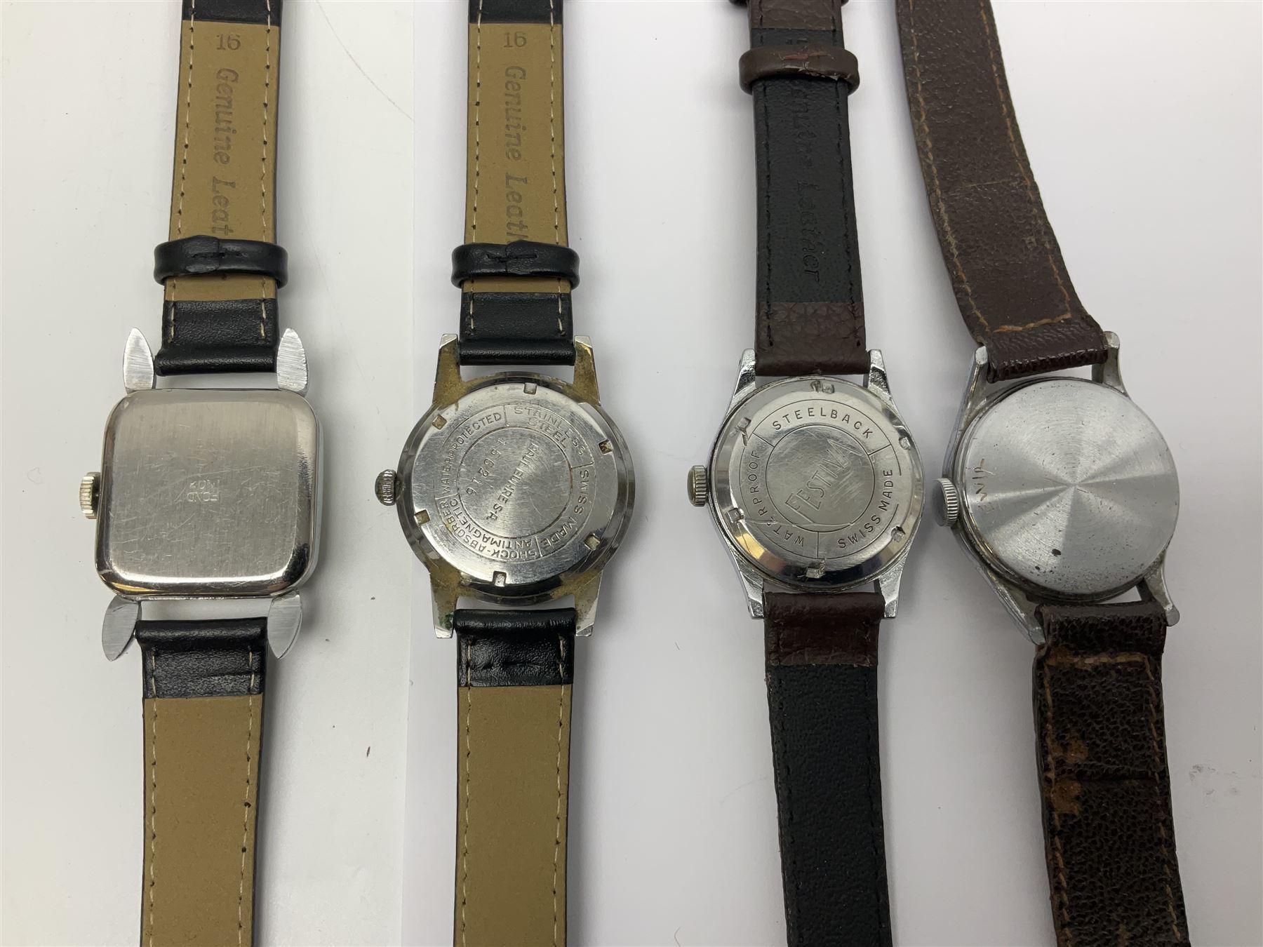 Paul Buhre RotoDato 21 jewels automatic wristwatch and nine manual wind wristwatches including Movado, Sterling, Visconte, Roamer, Avia and Ultra