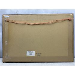 Phil Redford (British 1943-): 'Sun Singer', acrylic on canvas unsigned, titled and dated 1994 verso, 43cm x 71cm; 'Firebird', mixed media unsigned, titled and dated 1991 verso 33cm x 25cm (2)