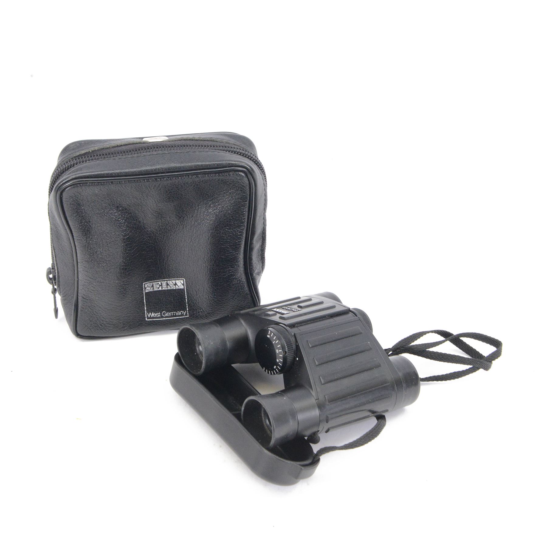 Zeiss 8 x 20 B binoculars, serial no. 50572 made in West Germany, in original soft case