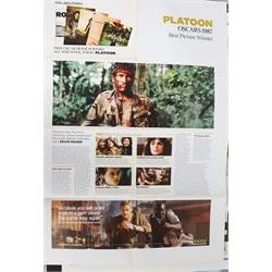 Nine film posters, including Saturn 3, Airplane, Amityville Horror, 10 and five Oscar Winners examples given free with The Times in 2007