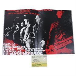 Signed Journey Escape record, with Steve Perry, Neal Schon, Jonathan Cain, Ross Valory, together with a Bruce Springsteen Born in the USA record, Wrecking Ball tour programme and ticket