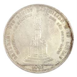 German States, Bavaria, 1856 2 thaler silver coin, approximately 37.12 grams