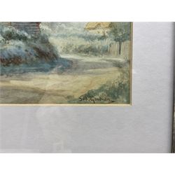 Sidney Valentine Gardner (Staithes Group 1869-1957): 'Magpie Cottage Welford on Avon', watercolour signed, titled verso 24cm x 34cm