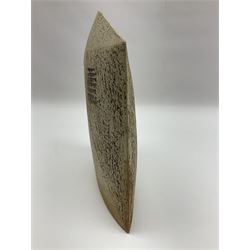 Ben Arnup (British 1954-): trompe l'oeil angular form sculpture, signed and numbered beneath, H20cm