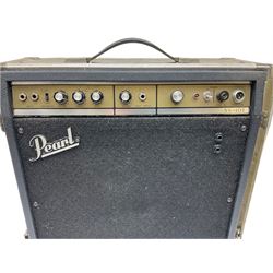 Pearl Musical Instruments Limited SS-101 amplifier No.7091 with integral flight case 48cm square