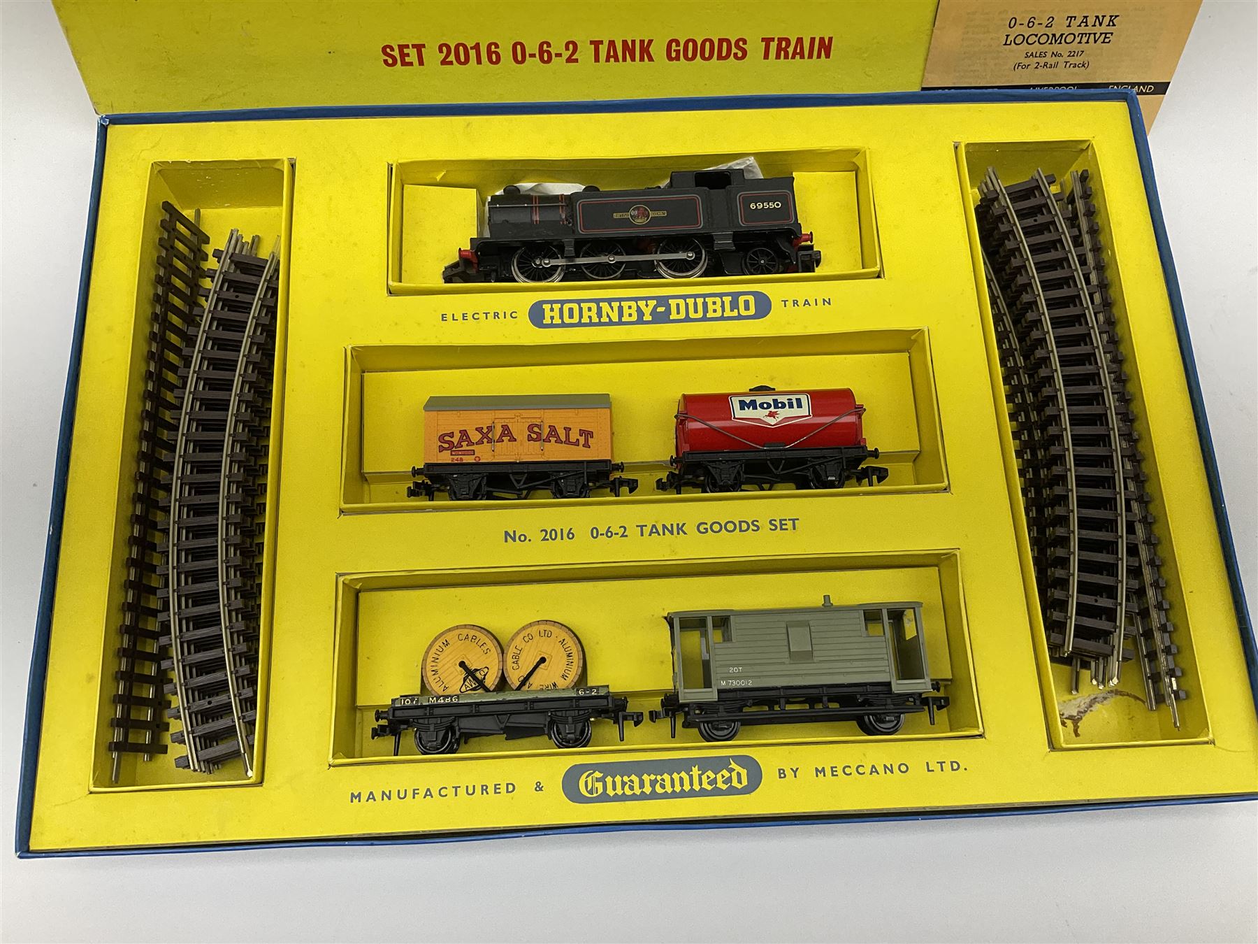 Hornby Dublo - two-rail set 2016 Tank Goods Train set with 0-6-2 locomotive No.69550, boxed with instructions.