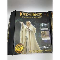 Eaglemoss Lord of the Rings collectors figures with magazines in binders