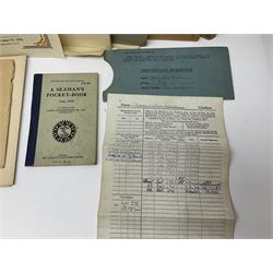 WW2 submarine interest - archive of ephemera and photographs relating to submariner Petty Officer (later Lieutenant) Thomas William Gould V.C. of HMSub Thrasher; predominantly post-war with later copies of contemporary photographs and documents including Certificate of Service in slip-case, War Patrol Reports, First Day Covers, press cuttings, 'For Valour' film script, business cards etc.
Auctioneer's Note: An extract from Gould's VC award citation reads 