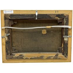 Walter Linsley Meegan (British c1860-1944): Hull Dock Offices and Wilberforce Monument by Moonlight, oil on canvas signed 25cm x 35cm 
Provenance: private East Yorkshire collection, purchased Dee, Atkinson & Harrison 19th November 1999 Lot 586