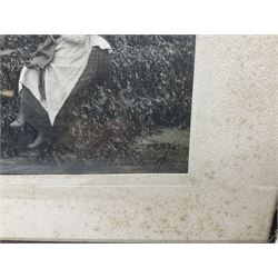 Frank Meadow Sutcliffe (British 1853-1941): Eight Fishergirls at the Foot of Whitby East Pier (E-6C), photograph signed in pencil, initialled and numbered FMS 450 in the image, original  FM Sutcliffe Whitby label verso 14cm x 19cm