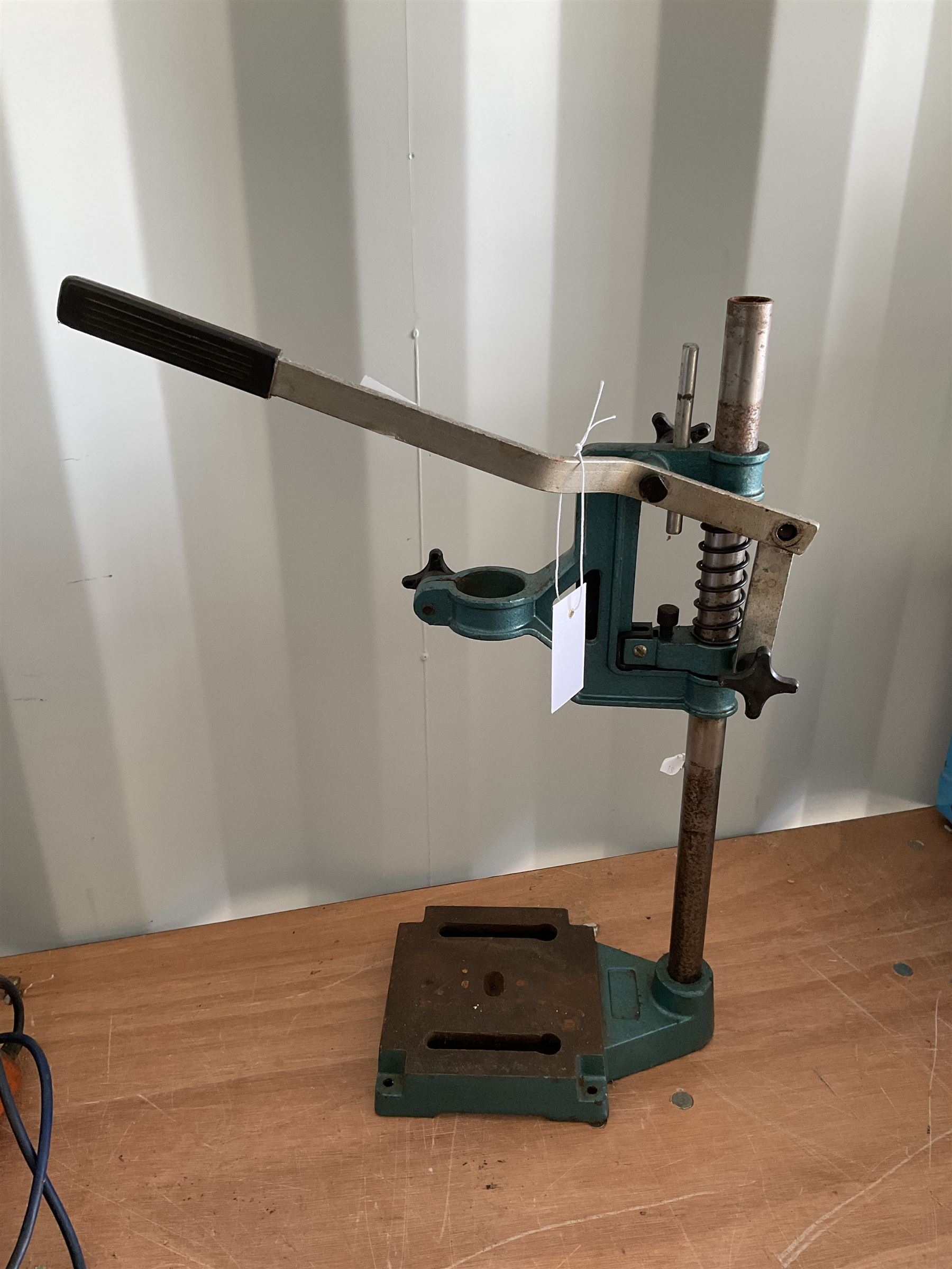 Vertical drill stand and vintage hand cranked pillar drill - THIS LOT IS TO BE COLLECTED BY APPOINTMENT FROM DUGGLEBY STORAGE, GREAT HILL, EASTFIELD, SCARBOROUGH, YO11 3TX