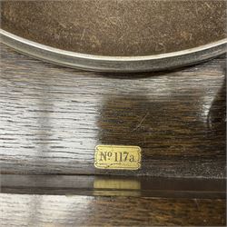 Columbia Grafonola tabletop hornless gramophone, with detachable winding handle, together with a collection of records 