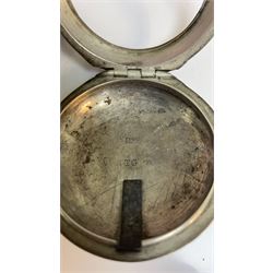 George III silver pair cased verge fusee pocket watch by John Richards, London, pierced and engraved balance cock, white enamel dial with Arabic numerals, bull's eye glass, case by Thomas Gosling, London 1778/80