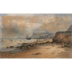 John Francis Branegan (British 1843-1909): 'Whitby from the Battery', watercolour signed a...