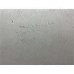 Caroline M Ediss (British early 20th century): Belgravia 'The Entrance to Belgrave Square', watercolour signed and dated 1956, titled verso 32cm x 49cm (unframed)