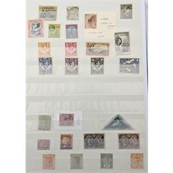 Queen Victoria and later World stamps, including Canada, Bermuda, Gibraltar, St Lucia, Trinidad, New Zealand, Cape of Good Hope etc, various values and monarchs , mint and used, housed in a green stockbook