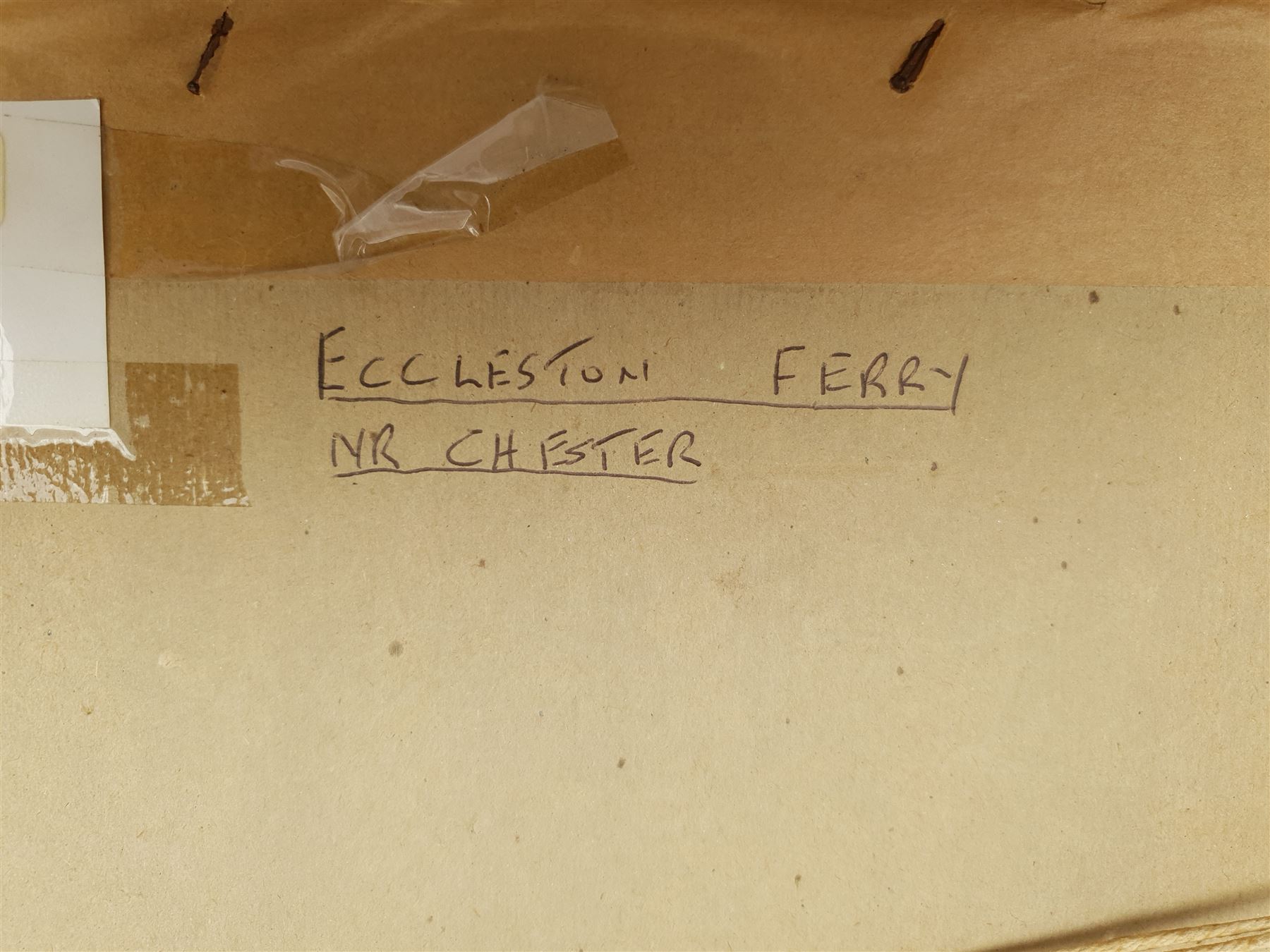 Philip Osment (British 1861-1947): 'Eccleston Ferry' near Chester, watercolour signed 20cm x 47cm