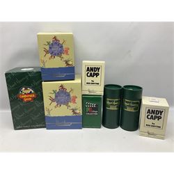 Ten Robert Harrop figures, comprising The World of Roald Dahl Mr Twit RD04 and The BFG RD03, boxed, The Camberwick Green Collection limited edition Mrs Honeyman CG04, The Mayor CGL04 and The Mayor and Philby in the Memorial Car CG68, The PG Chimps Collection Dolly PG003, boxed, Andy Capp by Reg Smythe Andy Capp AC01 and Flo AC02, boxed, and Country Companions English Setter CC21 and Flat Coat Retriever Fisherman CC13, boxed