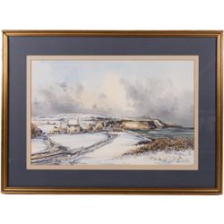 John Freeman (British 1942-): 'Kettleness', watercolour signed titled and dated '84, 32cm x 50cm 