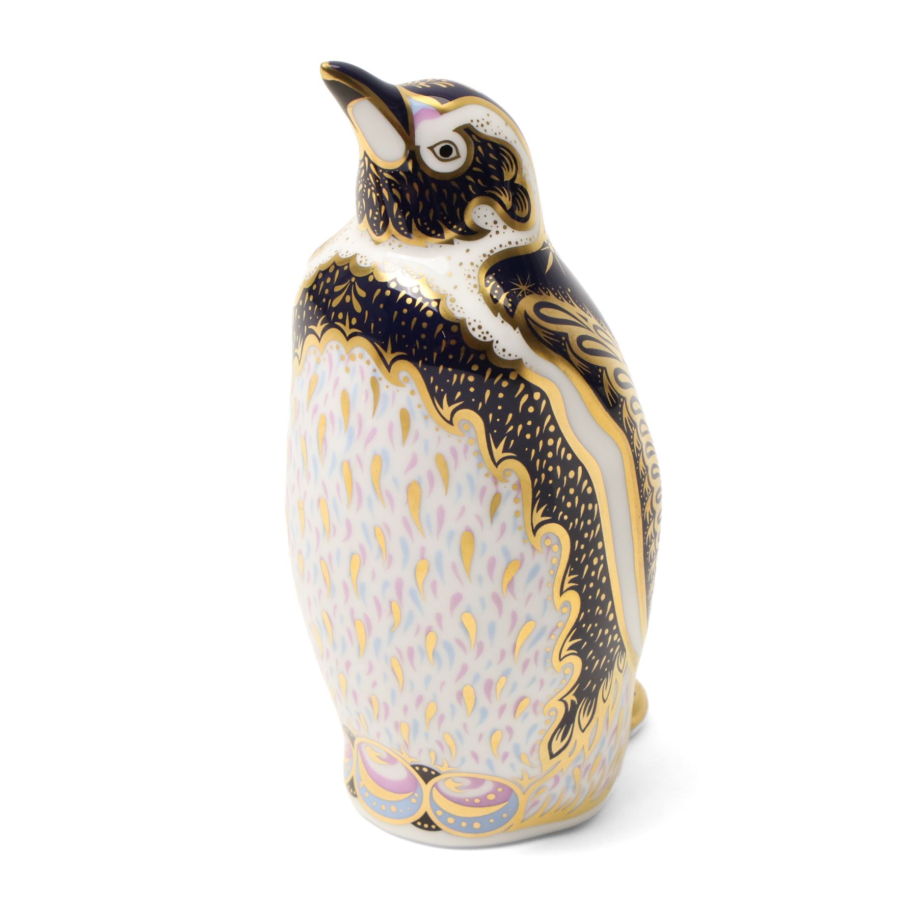 Royal Crown Derby paperweights, Galapagos Penguin limited edition 177/1000 and Madagascan Tortoise 177/1000, both from the Endangered Species series with gold stoppers and certificates