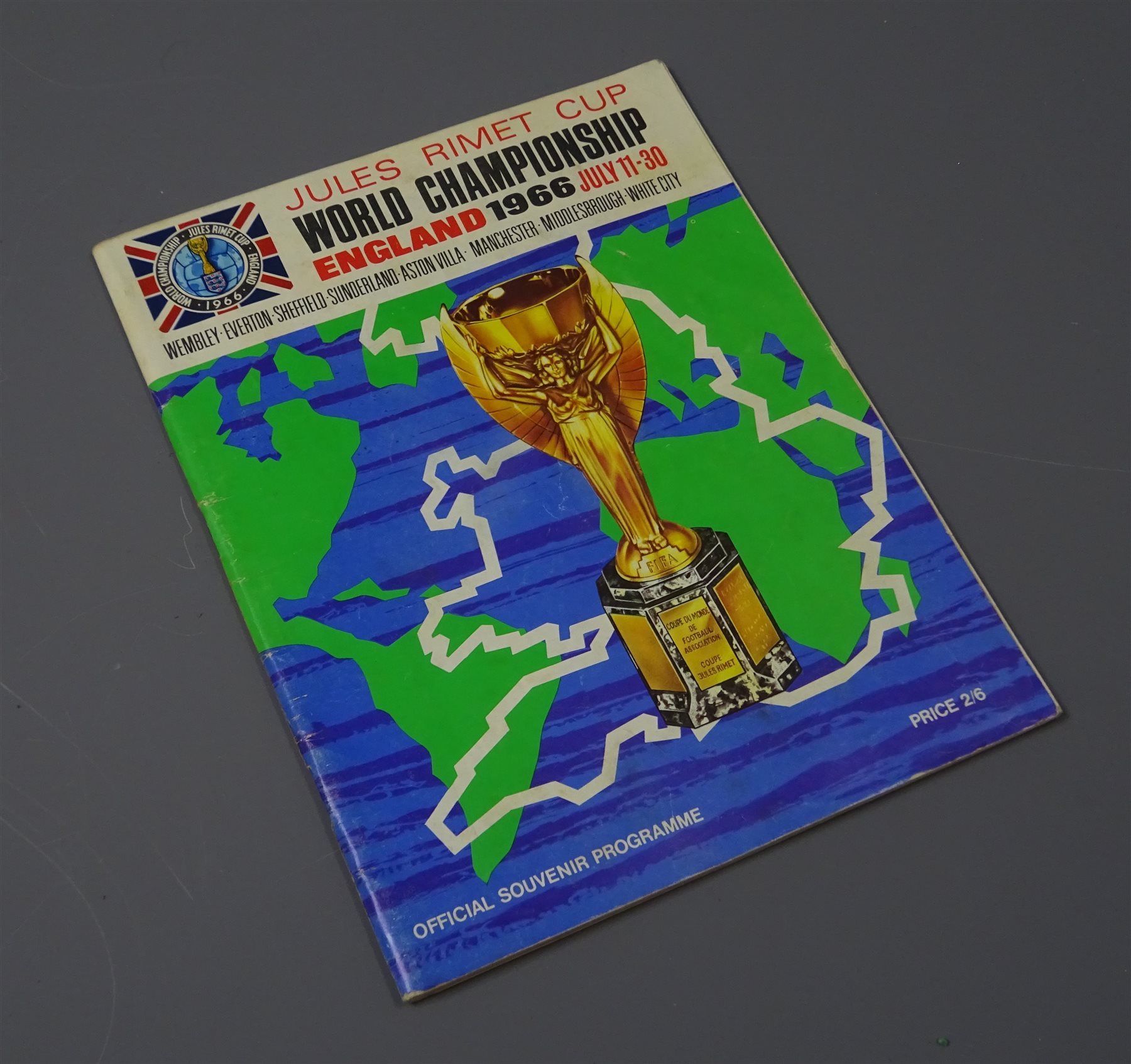 World Cup 1966 Championship programme Stamps, Postcards, Autographs