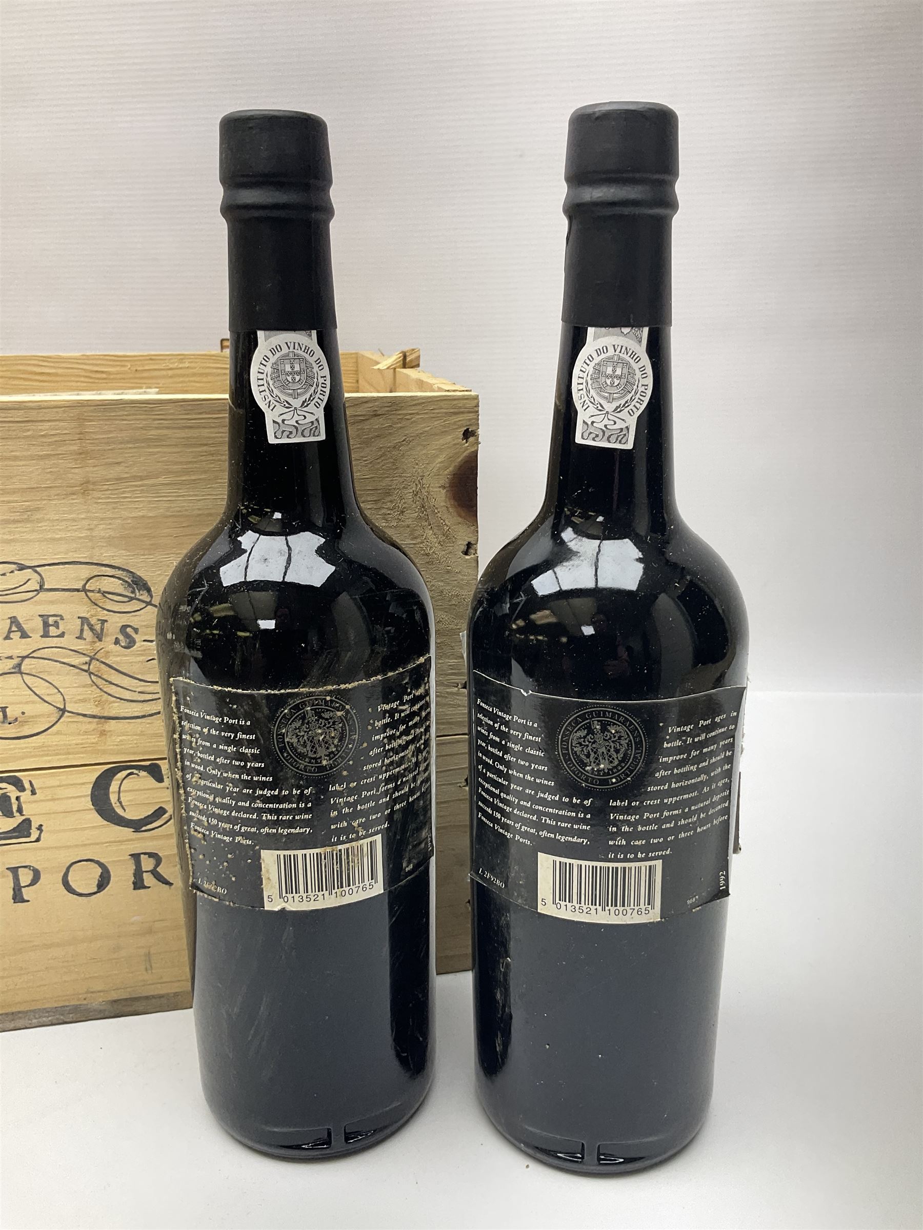 Fonseca, 1992 vintage port, twelve bottles, cased, 75cl 20.5% vol