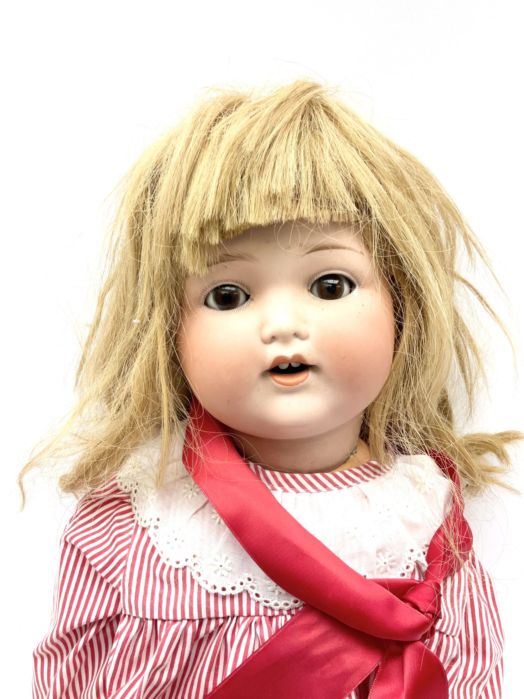Armand Marseille Koppelsdorf bisque head doll with applied hair