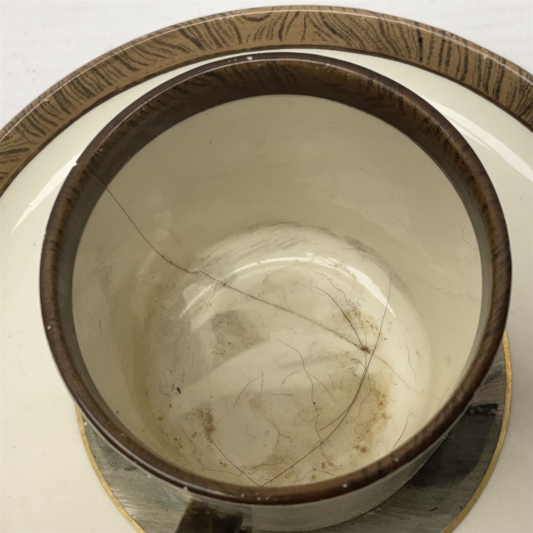 W.T. Copeland & Sons solely for Soane & Smith ltc,  four hunt scene coffee cans and three saucers Rd 691240