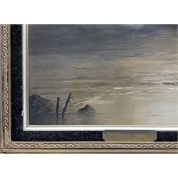 Peter M Drewett (British 1957-): 'Eilean Donan Castle' Scotland, oil on canvas signed 60cm x 90cm