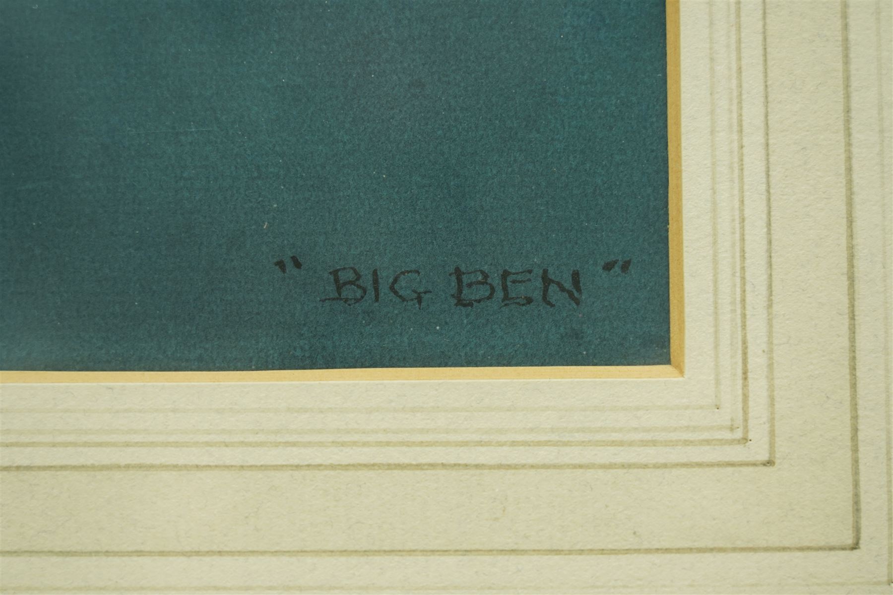 John Hassall (British 1868-1948): 'Big Ben', watercolour signed and titled 27cm x 22cm
