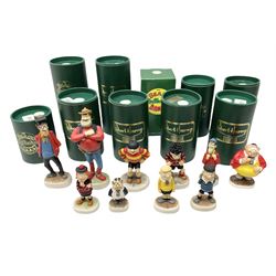 Ten Robert Harrop figures, from the Beano and Dandy collection, comprising, Desperate Dan BD03, Dennis the Menace BD01, Fatty BD07, Minnie the Minx BD04, Teach BD06, Smiffy BD09, Erbert BD14, Bully Beef BD24, Sydney BD13 and  Cuthbert Cringeworthy BD08, all with original boxes