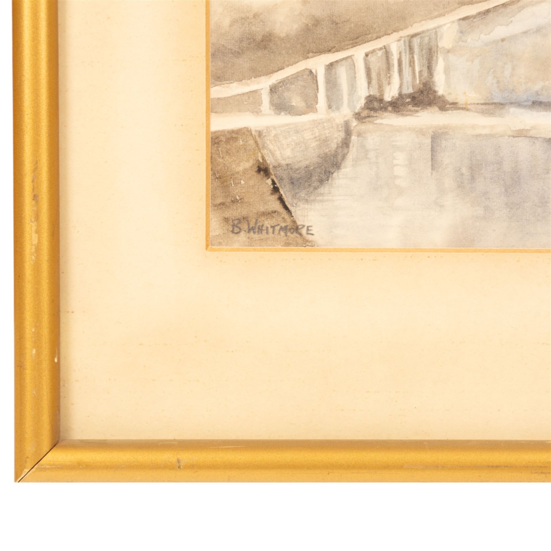 Bryan Whitmore (British 1836-1903): Snow over Whitby, watercolour signed 18.5cm x 26cm; R Smeltzer (British 19th/20th Century): 'West Ayton' Woods, watercolour unsigned, inscribed verso and dated 1924, 33cm x 22cm (2)