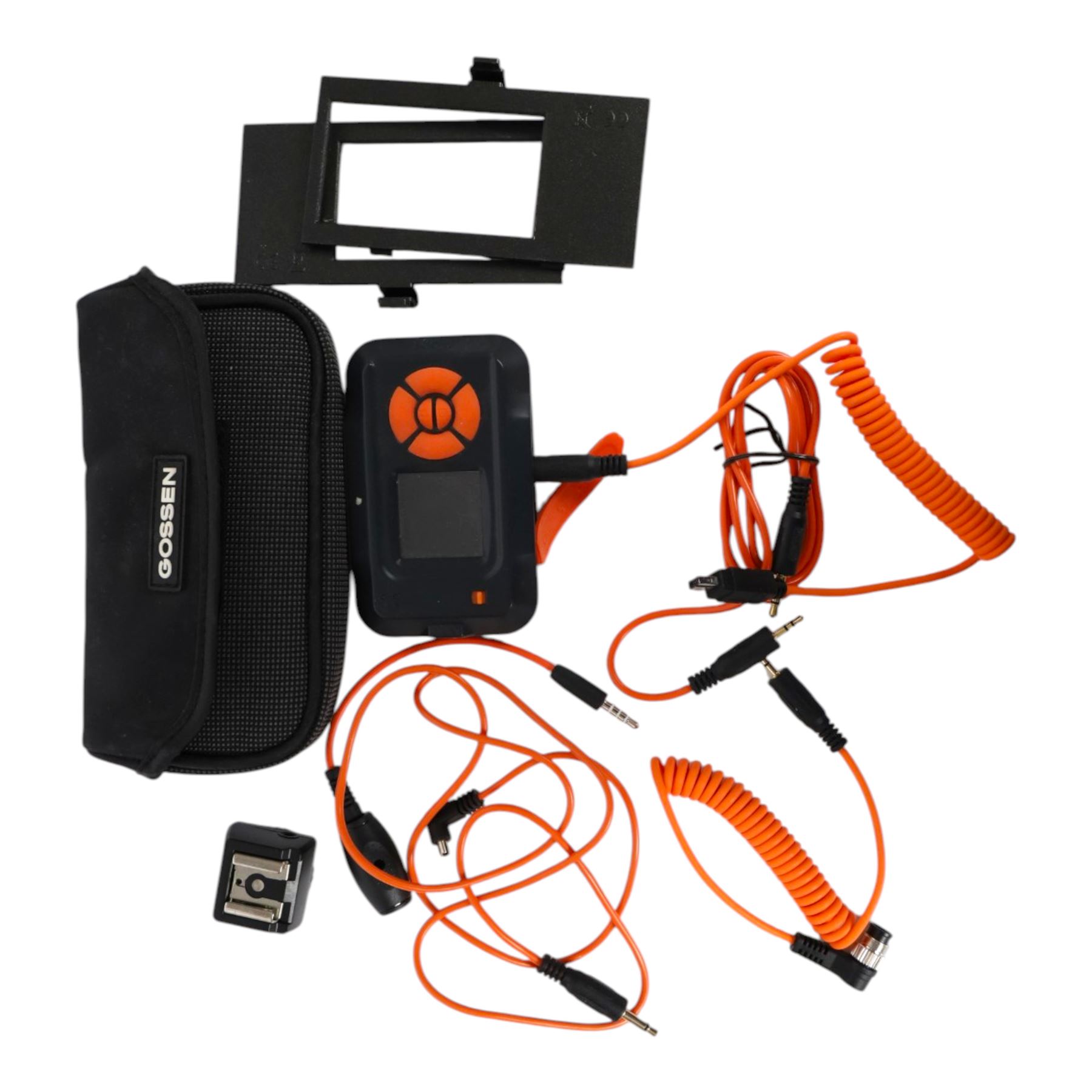 Miops Splash Water Drop Kit and Holder Kit, both boxed, together with a Miops camera trigger and a Gossen Digipro F exposure metre